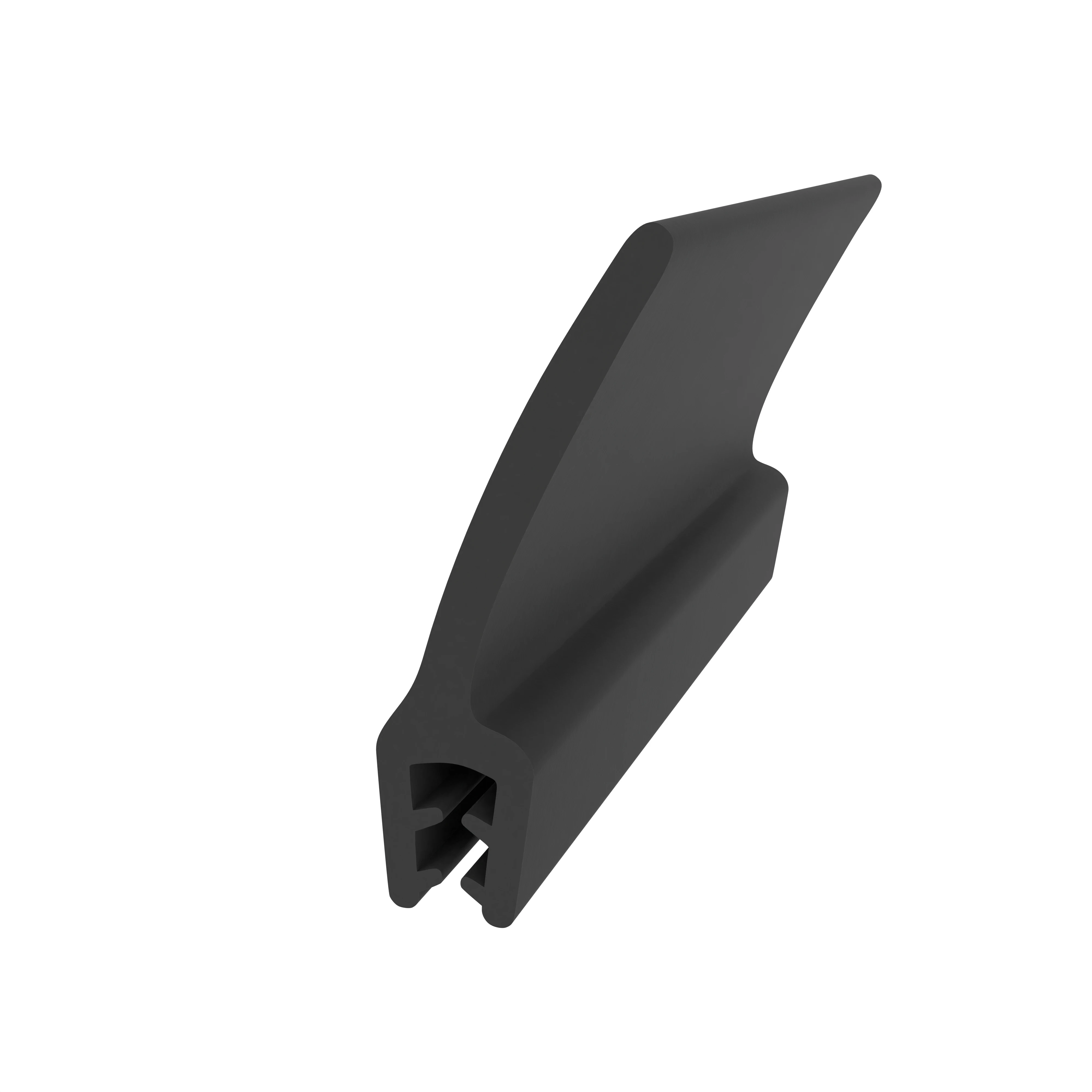 Kantenschutzprofil | Klemmbereich: 2 - 4 mm | Farbe: schwarz Kantenschutzprofil | Klemmbereich: 2 - 4 mm | Farbe: schwarz