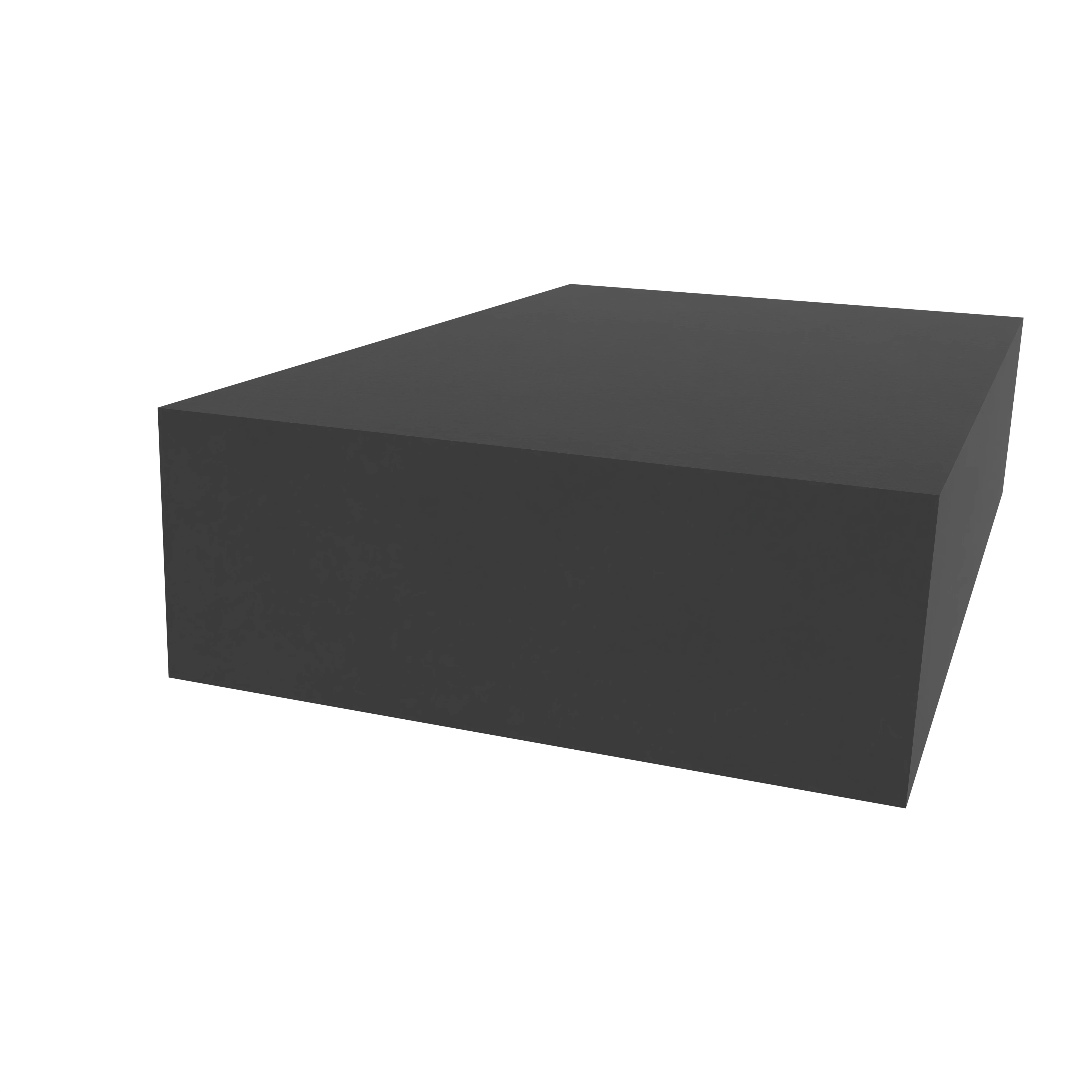 Moosgummi - Moosgummidichtung vierkant | 40 mm Breite | Farbe: schwarz