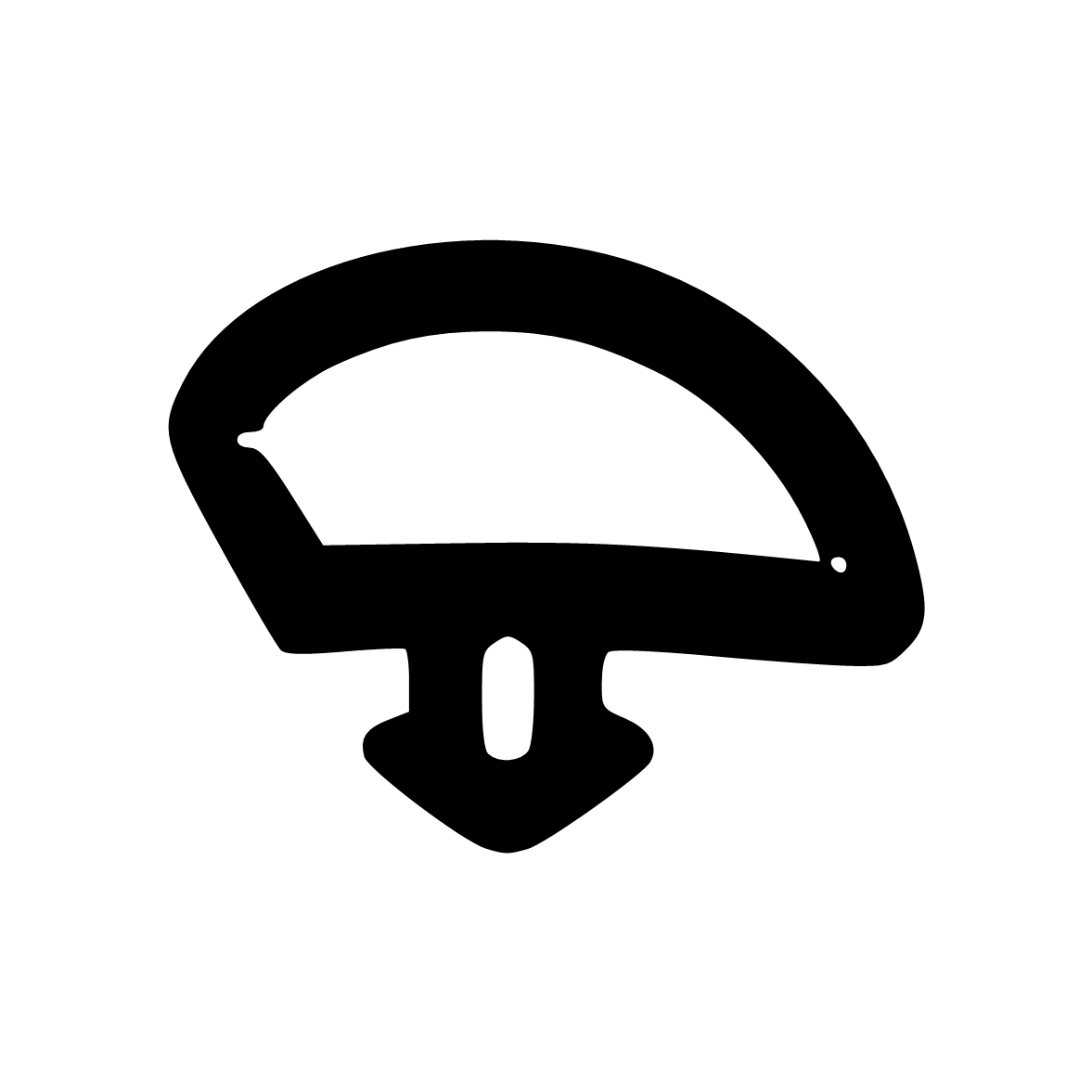 Lippendichtungen - Anschlagdichtung mit Schlauch | 11 mm Höhe | Farbe: schwarz