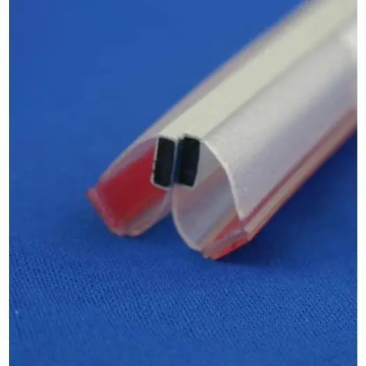 Selbstklebende Dusch-Magnetdichtung |  8 – 12 mm Glasstärke | Farbe: transparent
