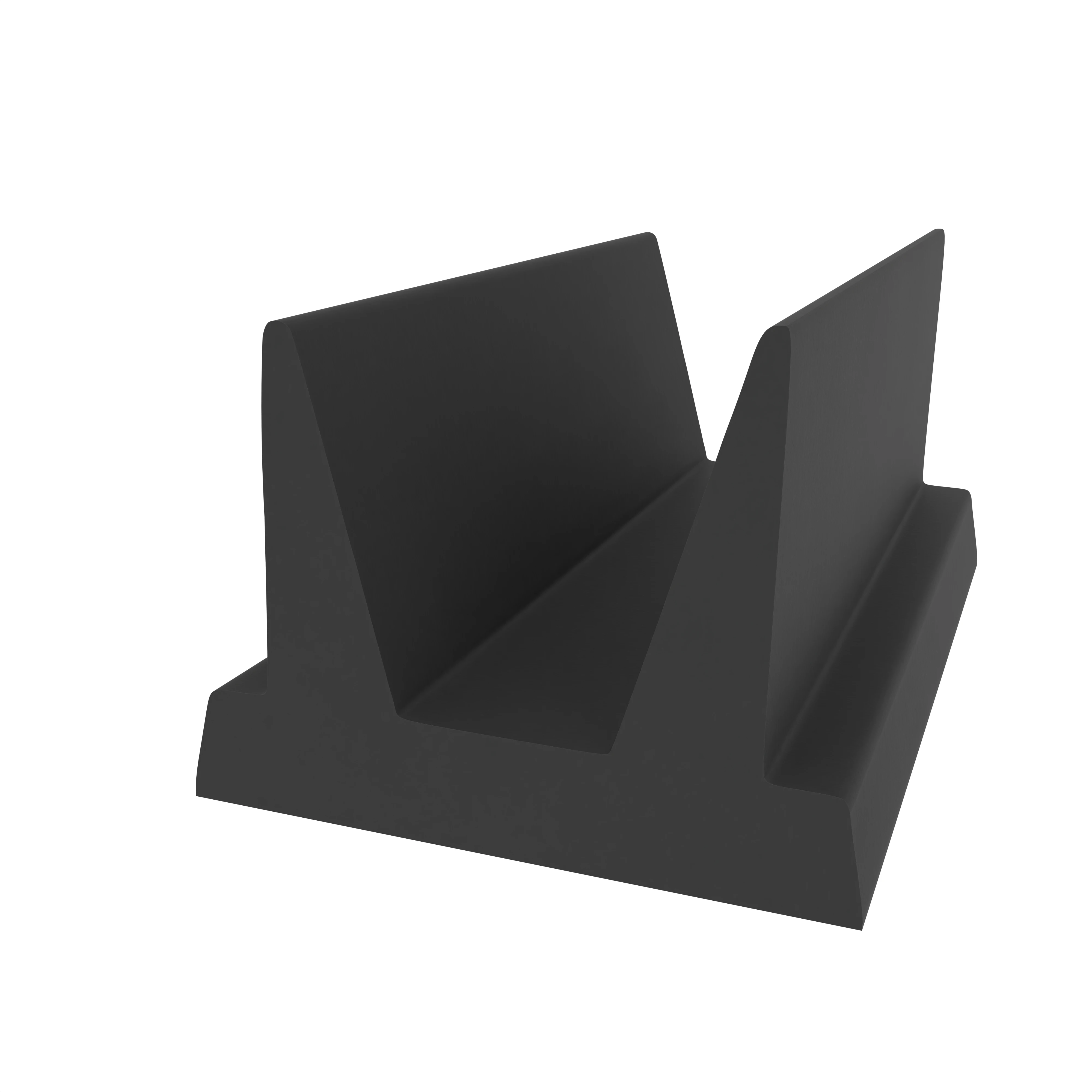 Voll- und Moosgummi-Profile - Kühlschrankdichtung Meterware | Höhe: 24 mm | Farbe: schwarz