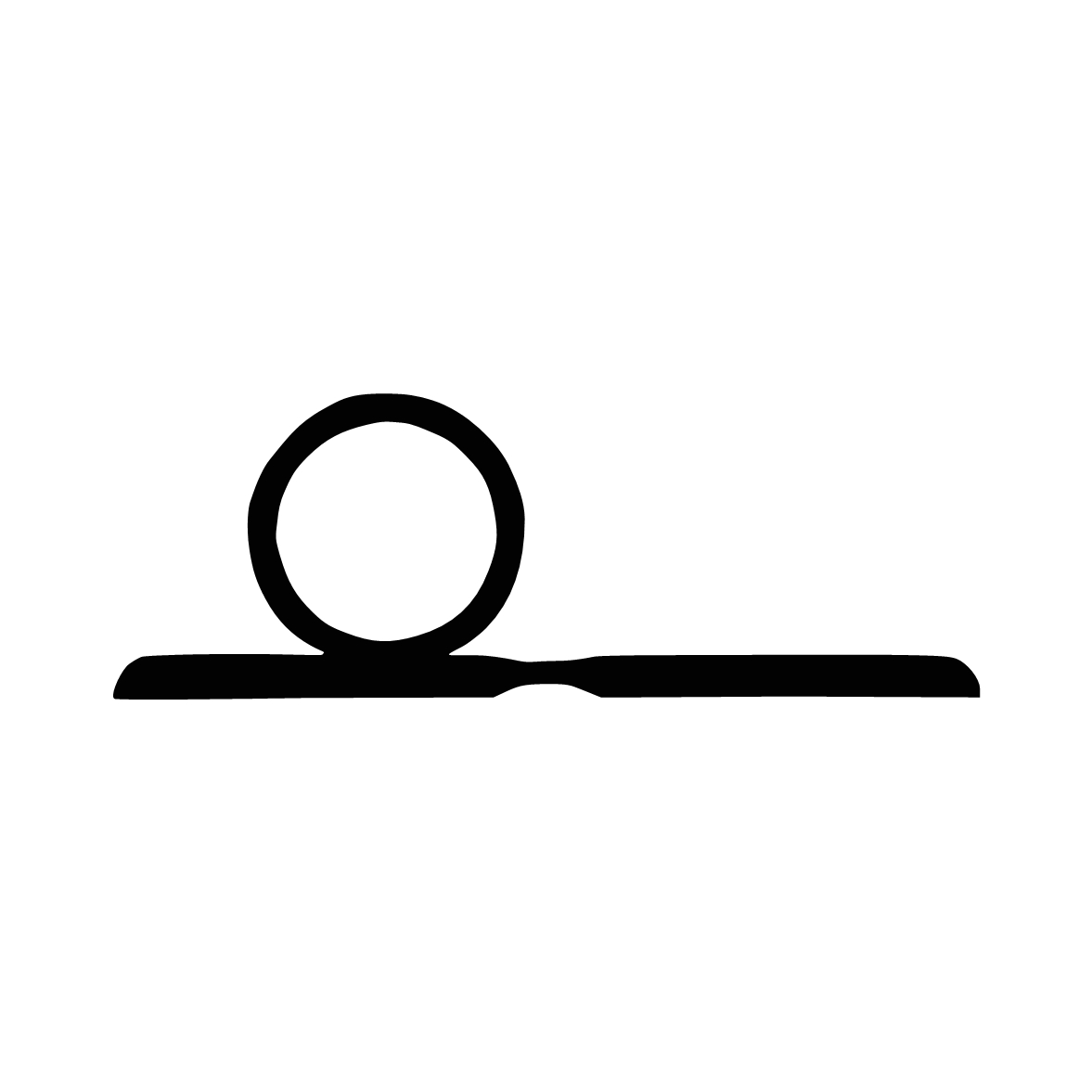 Türdichtung selbstklebend - Klebedichtung | Spaltbreite: 2 – 5 mm | Farbe: schwarz