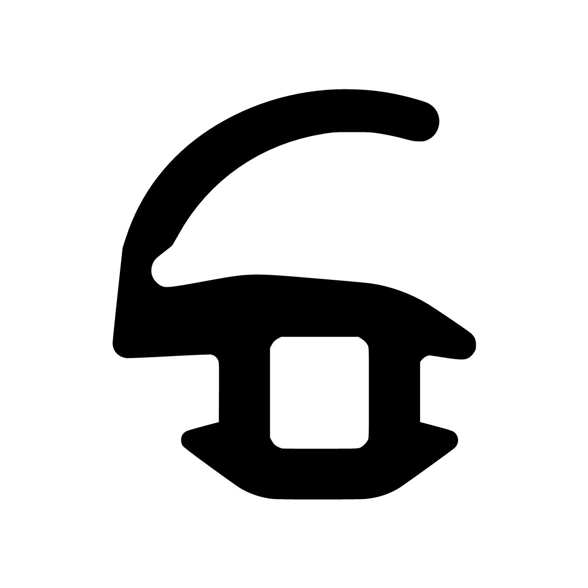 Lippendichtungen - Anschlagdichtung für Schüco Fenster | 8 mm Höhe | Farbe: schwarz