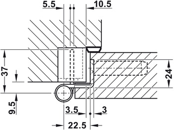 Türbänder - Objekttürband von Simonswerk | Modell: VX 7939/160 Planum | Größe: 160 mm