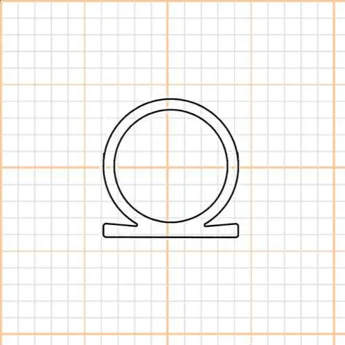 Türdichtung selbstklebend - Klebedichtung mit Omega-Profil | Spaltbreite: 1 – 8 mm | Farbe: weiß