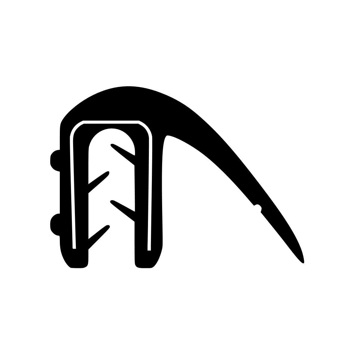 Kantenschutz Dichtprofile - Kantenschutzprofil | Klemmbereich: 1 – 4 mm | Farbe: schwarz