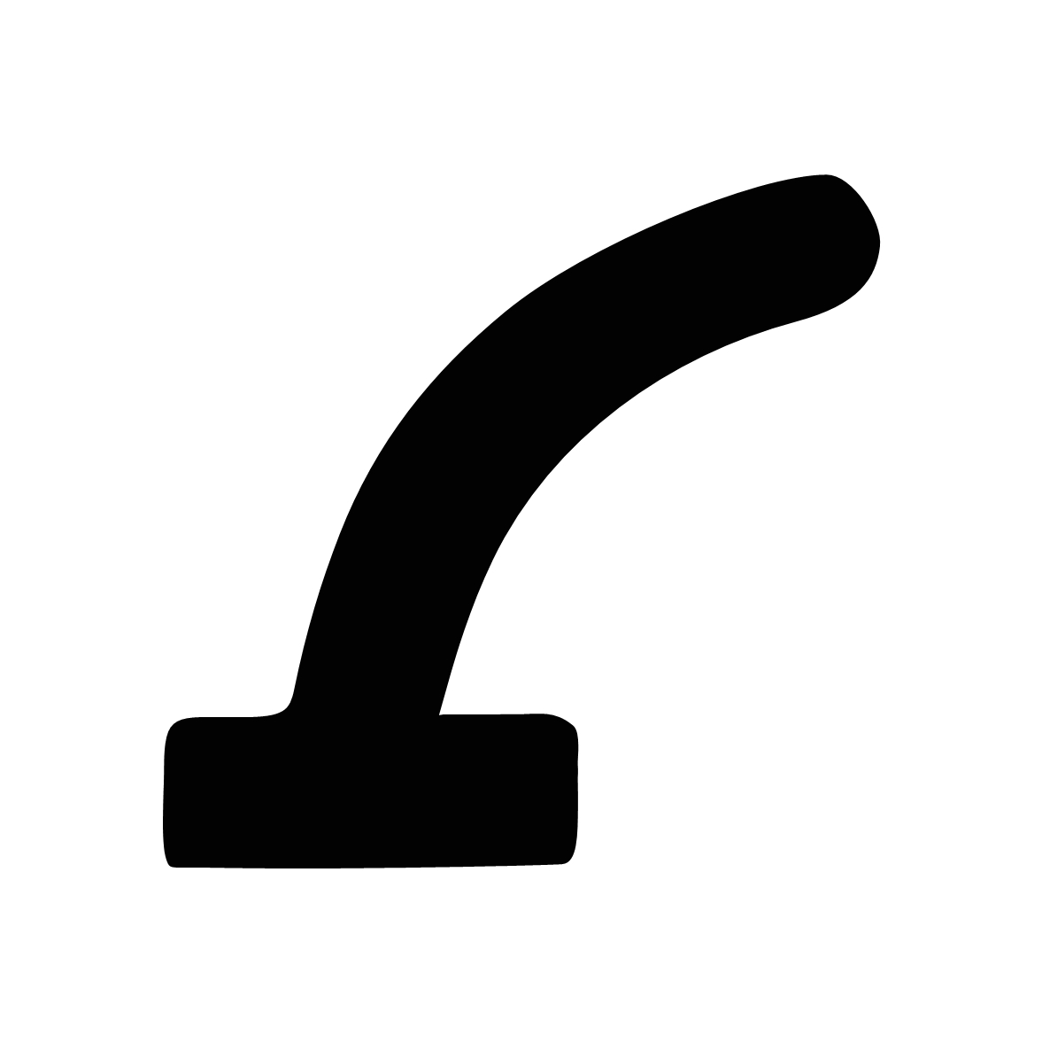 Lippendichtungen - Anschlagdichtung mit Lippeund glattem Fuß | 8 mm Höhe | Farbe: schwarz