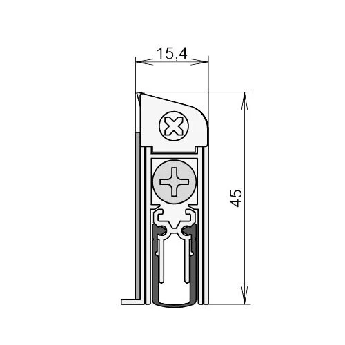  WIND-EX A Absenkdichtung von Athmer | Länge: 1110 mm