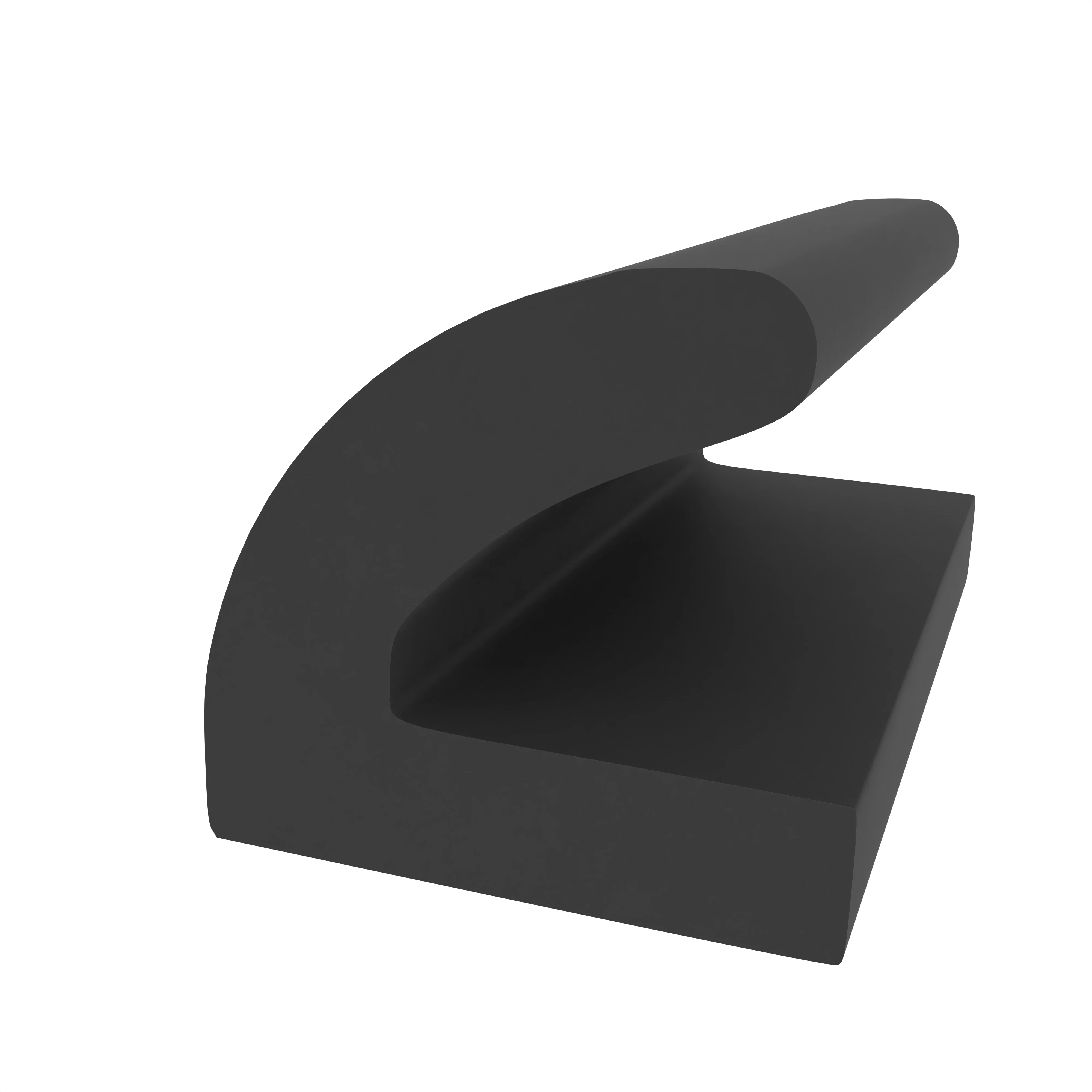 Kühlschrankdichtung Meterware | Höhe: 15 mm | Farbe: schwarz