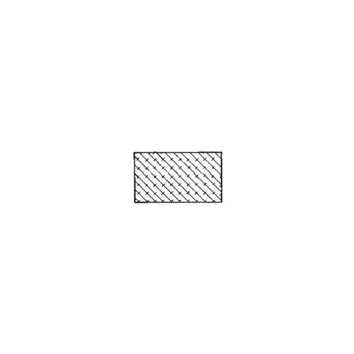 Moosgummidichtung vierkant | 15 mm Breite | Farbe: grau