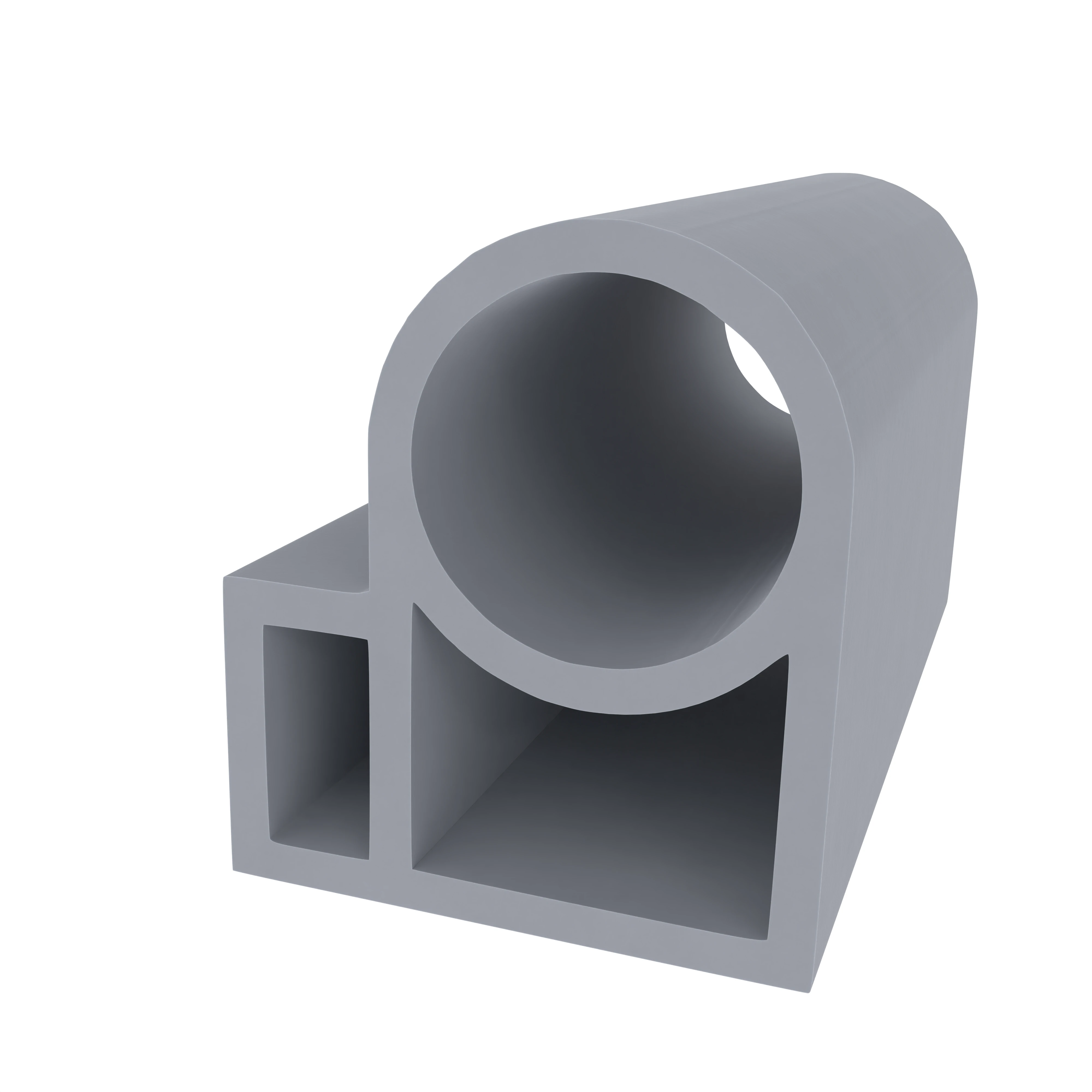 Türrahmen Dichtung - Stahlzargendichtung für Stahltüren | 18 mm Höhe | Farbe: grau