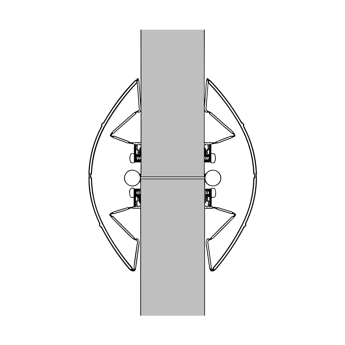 Fingerschutzprofile - Ellen Finprotect Plus Fingerschutzprofil | Modell: 9090 | Farbe: silber