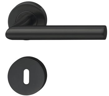 Türdrücker - Türdrücker-Garnitur mit Buntbart | Modell: Startec LDH 2171 | Farbe: anthrazitgrau