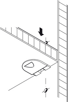 Bodenträger für Holzböden | Länge: 16,5 mm | Bohrloch Ø 5 mm