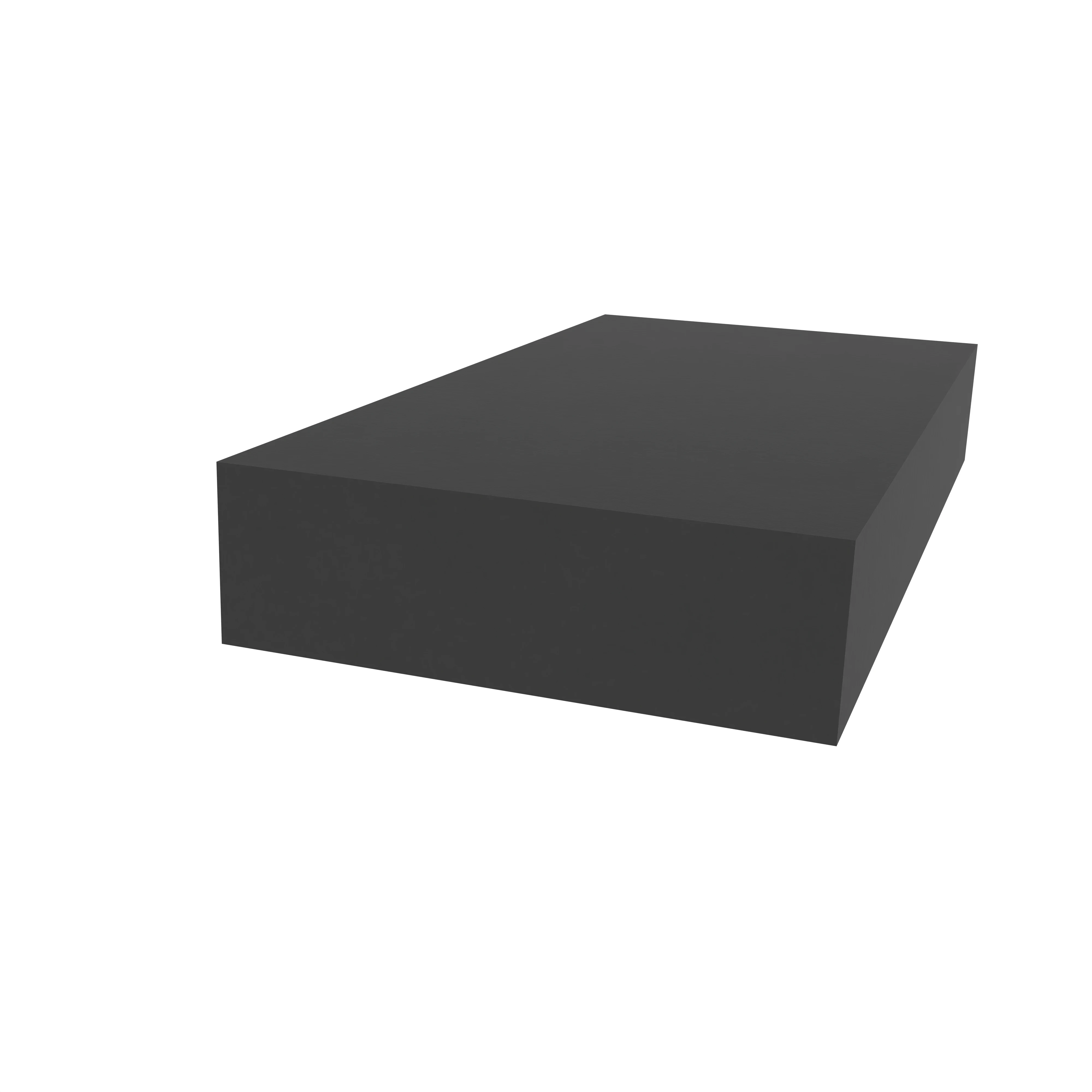 Moosgummidichtung vierkant | 20 mm Breite | Farbe: schwarz