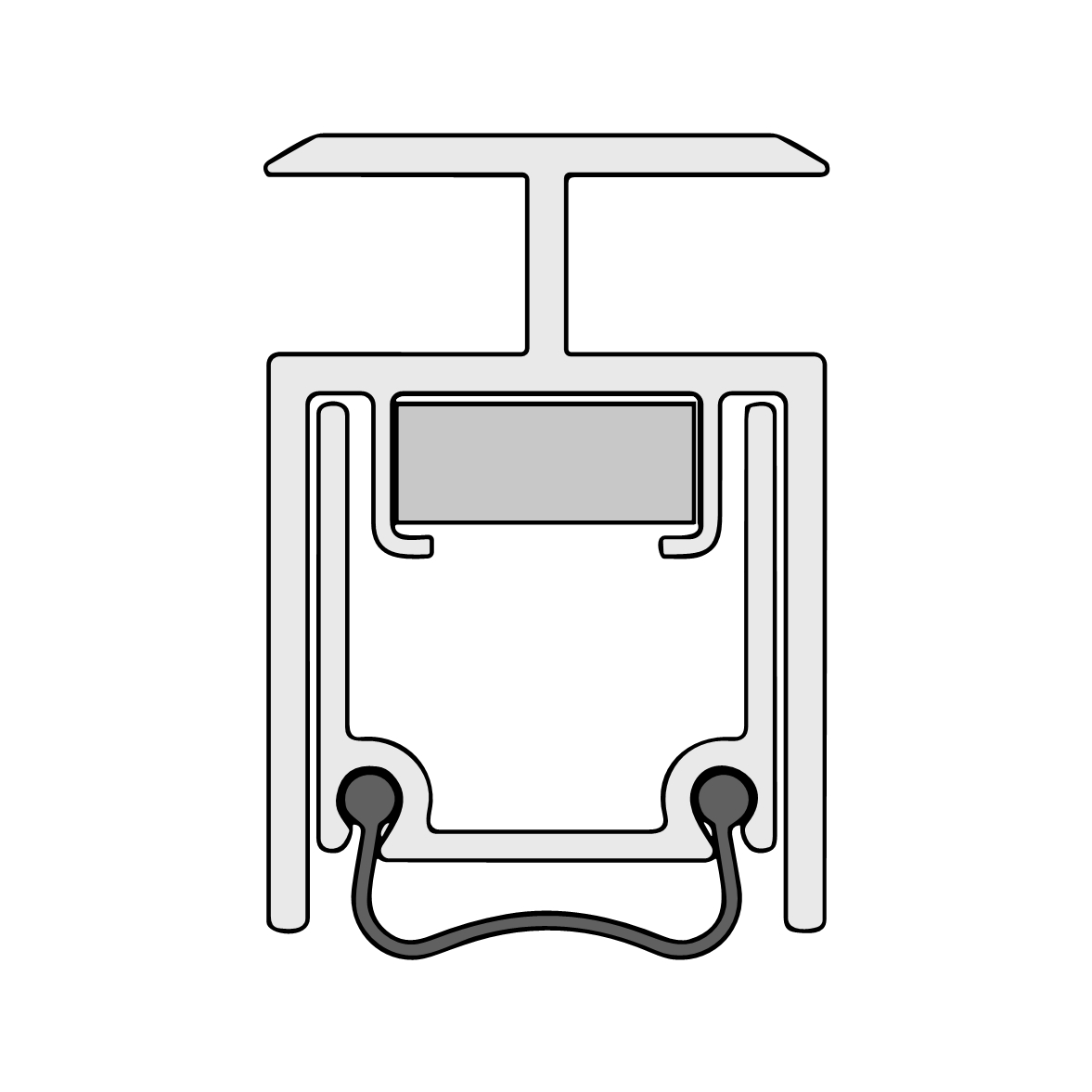 Schall-EX Stadi XL-40 DT Absenkdichtung für Schallschutztüren | Länge: 1050 mm