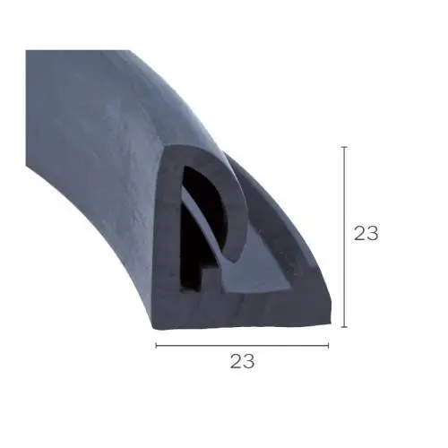 Verdeckdichtung für Fahrzeuge | Höhe: 23 mm | Farbe: schwarz