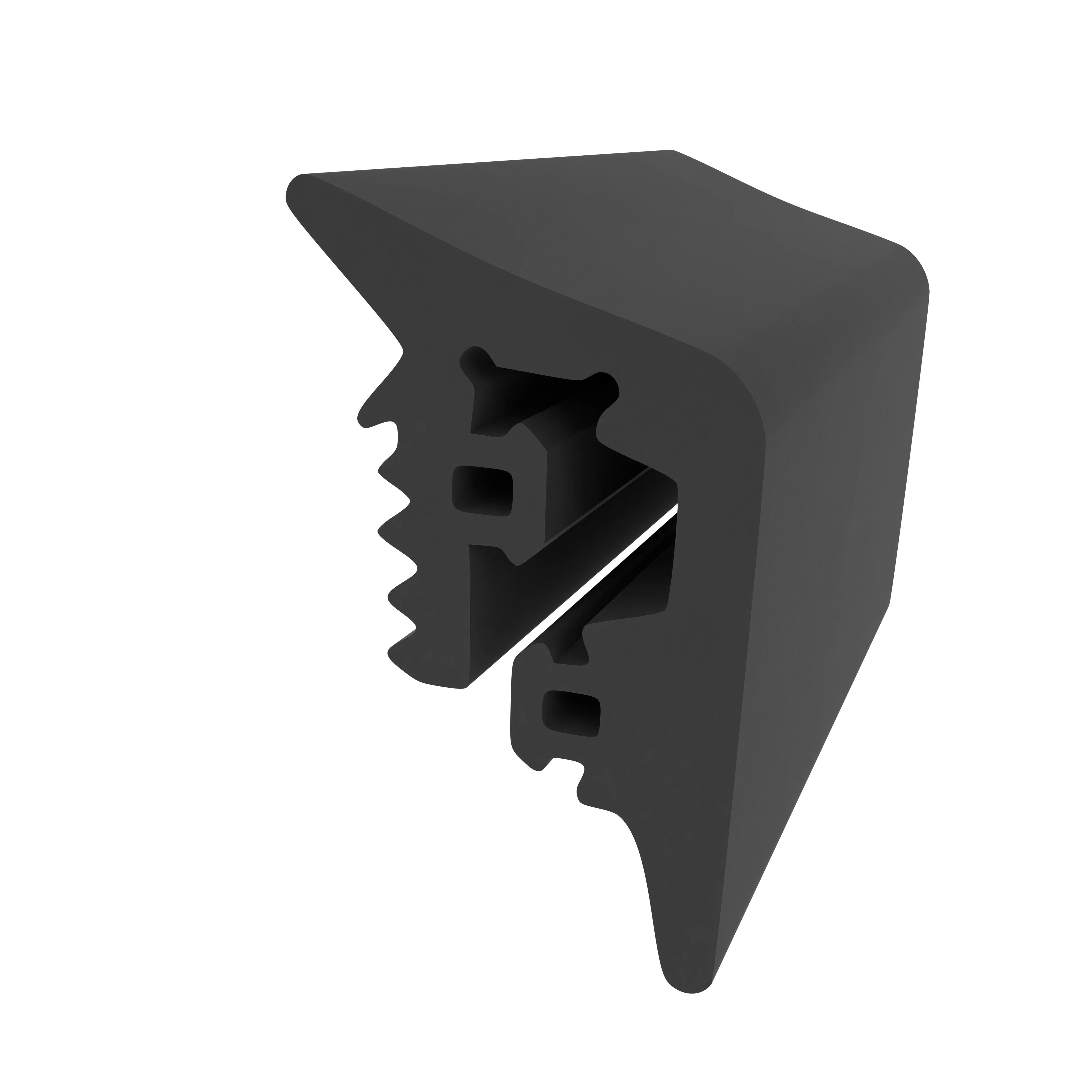 Verglasungsdichtung für Fenster | 15 mm Breite | Farbe: schwarz