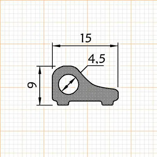 Waagrecht - Schwallschutz Runddusche | Radius: 550 mm | Farbe: weiß