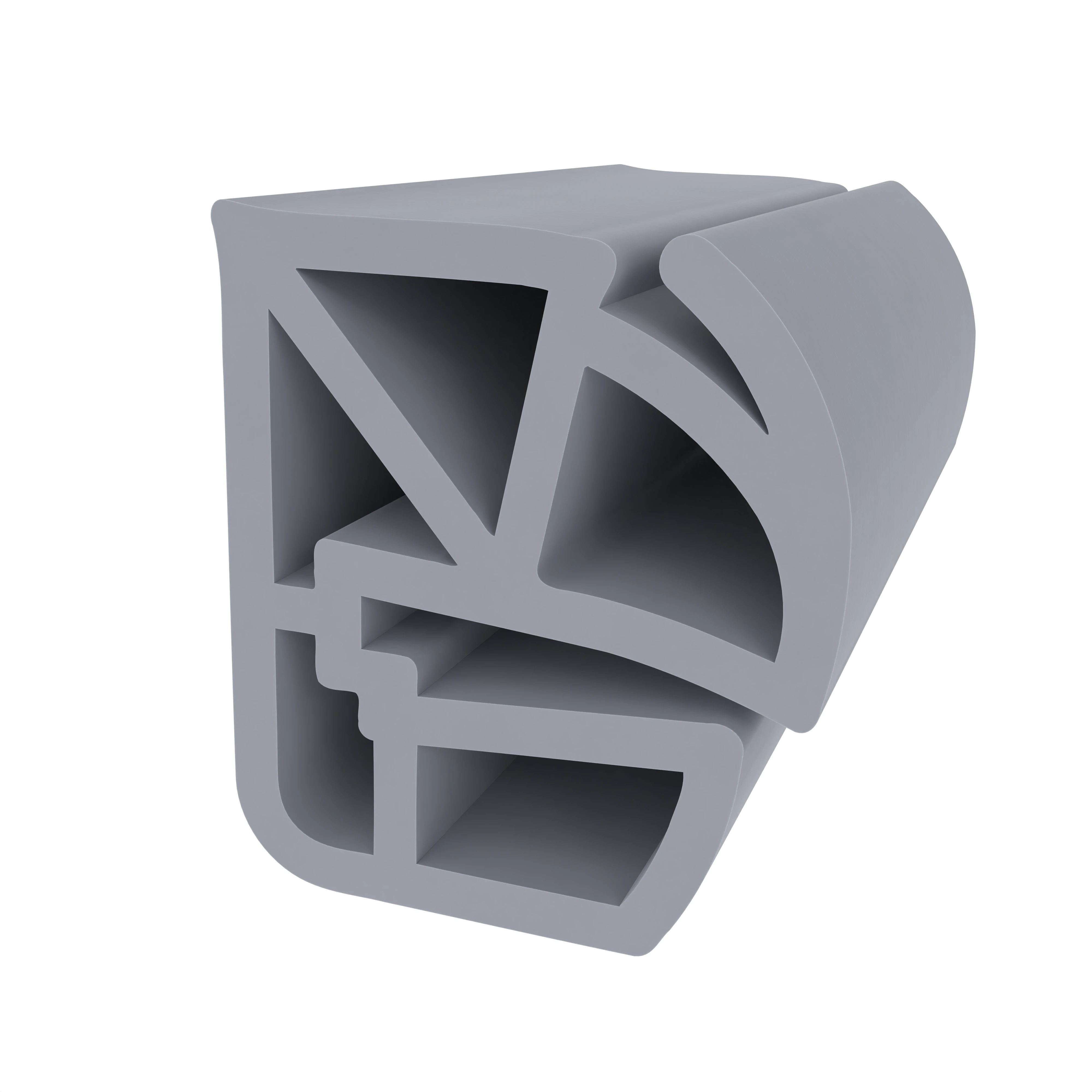 Stahlzargendichtung für Stahltüren | 21 mm Höhe | Farbe: grau