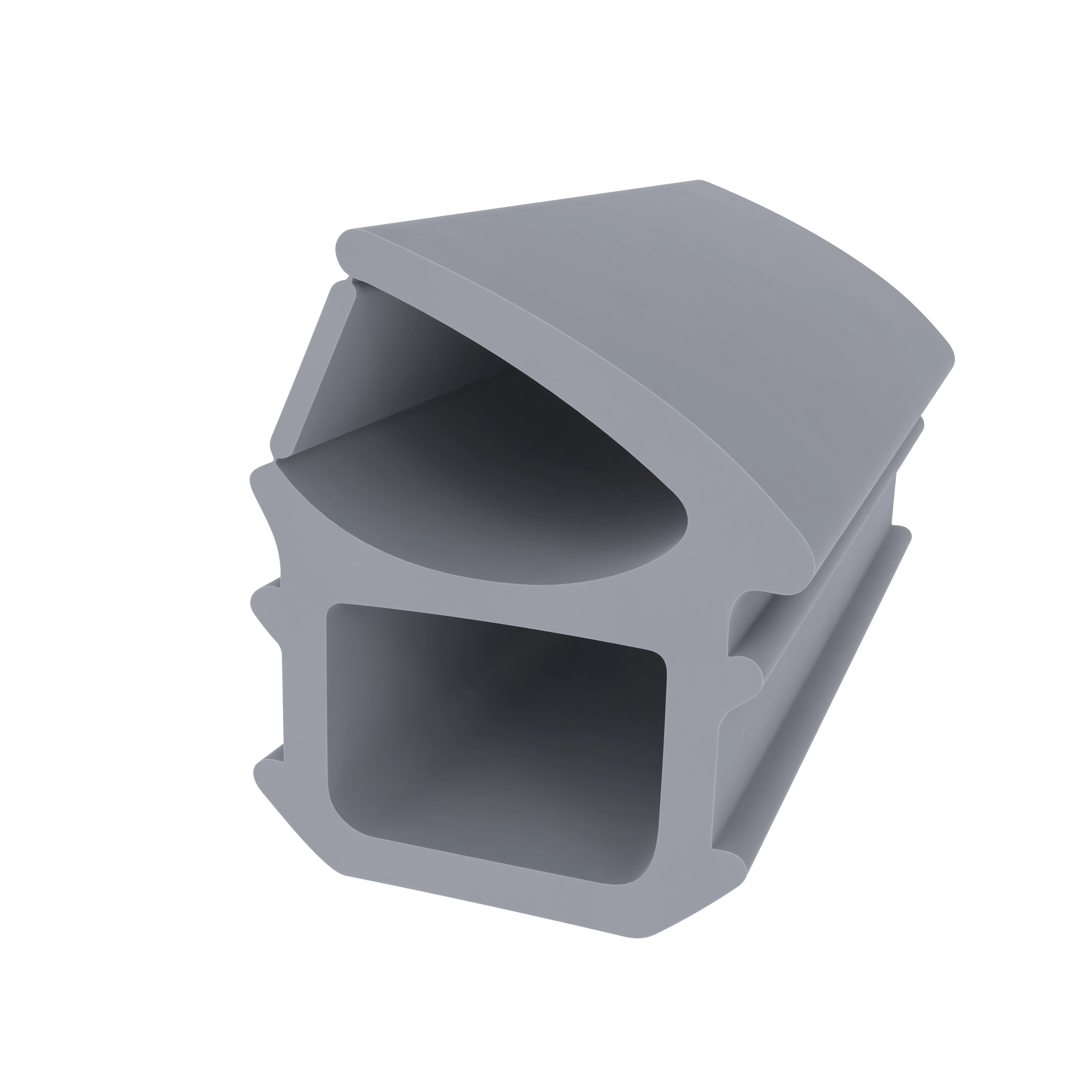 Türrahmen Dichtung - Stahlzargendichtung für Stahlzargen | 14 mm Breite | Farbe: grau