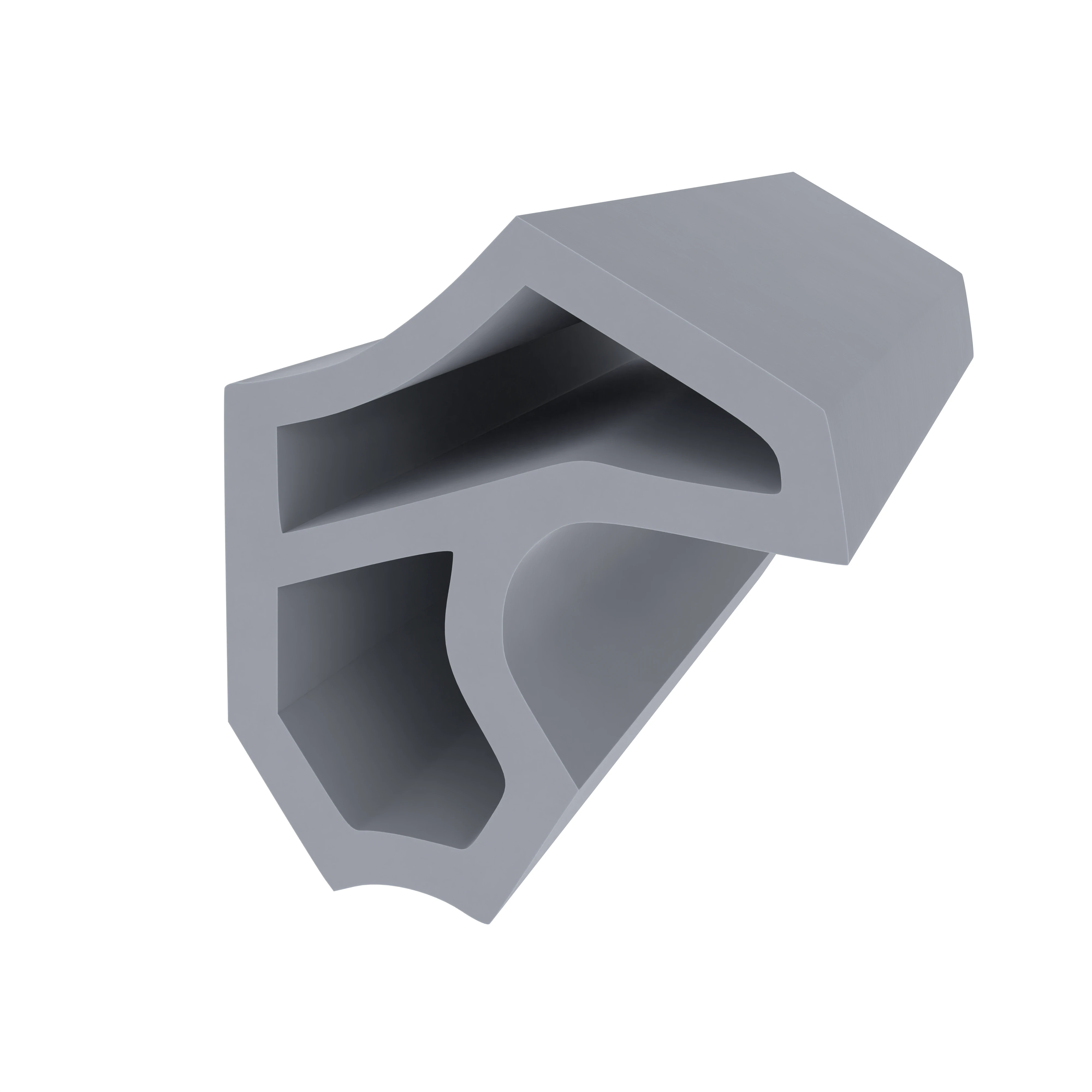 Stahlzargendichtung für Metallzargen | 16 mm Höhe | Farbe: grau