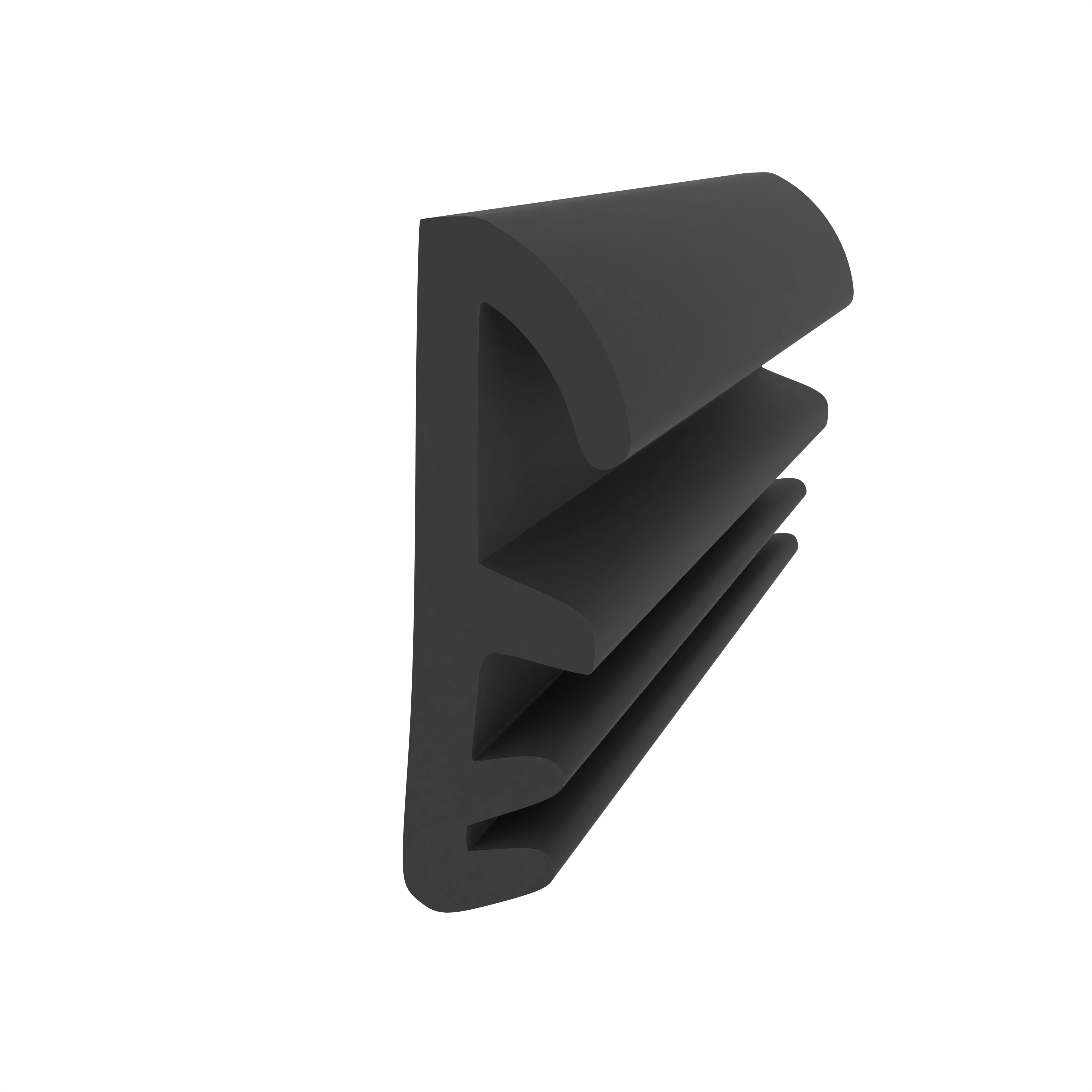 Flügelfalzdichtung für Holzflügel und -zargen | 9 mm Falzhöhe | Farbe: schwarz