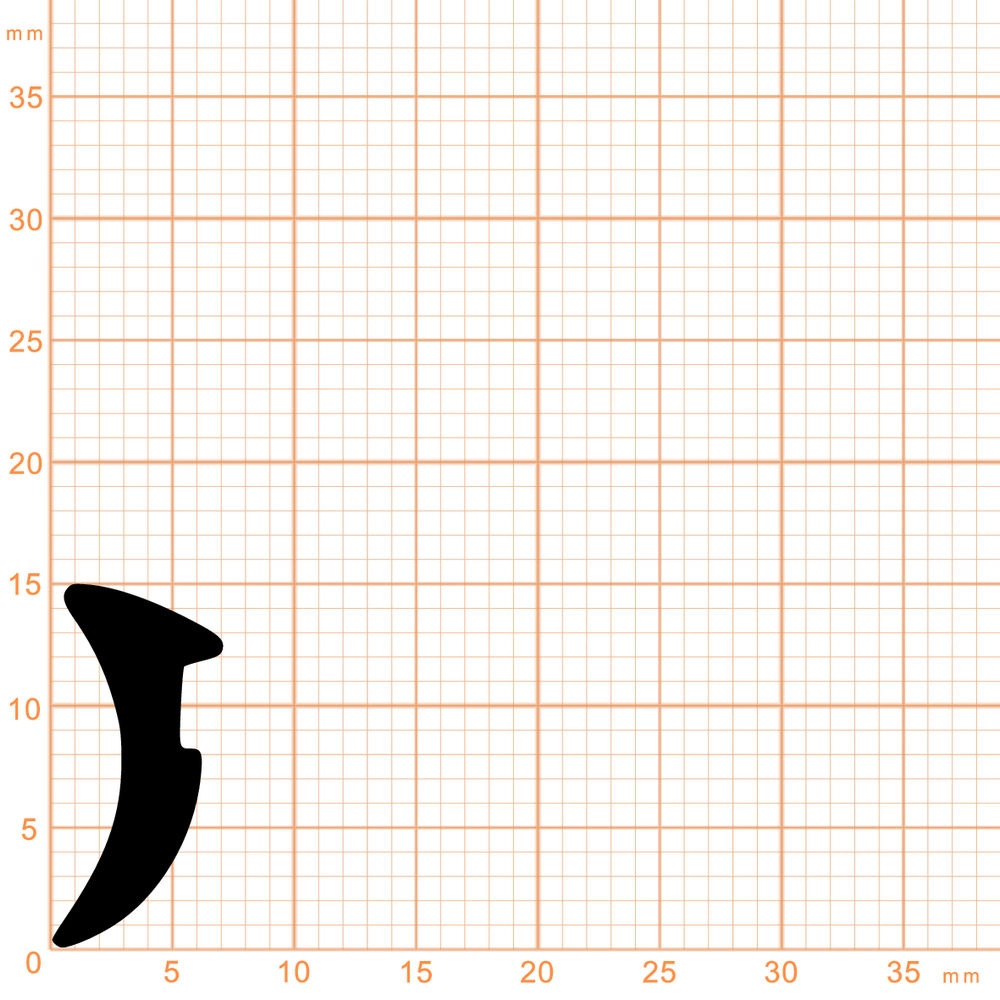 Verglasungsdichtungen - Verglasungsdichtung für Fenster | 7 mm Breite | Farbe: schwarz