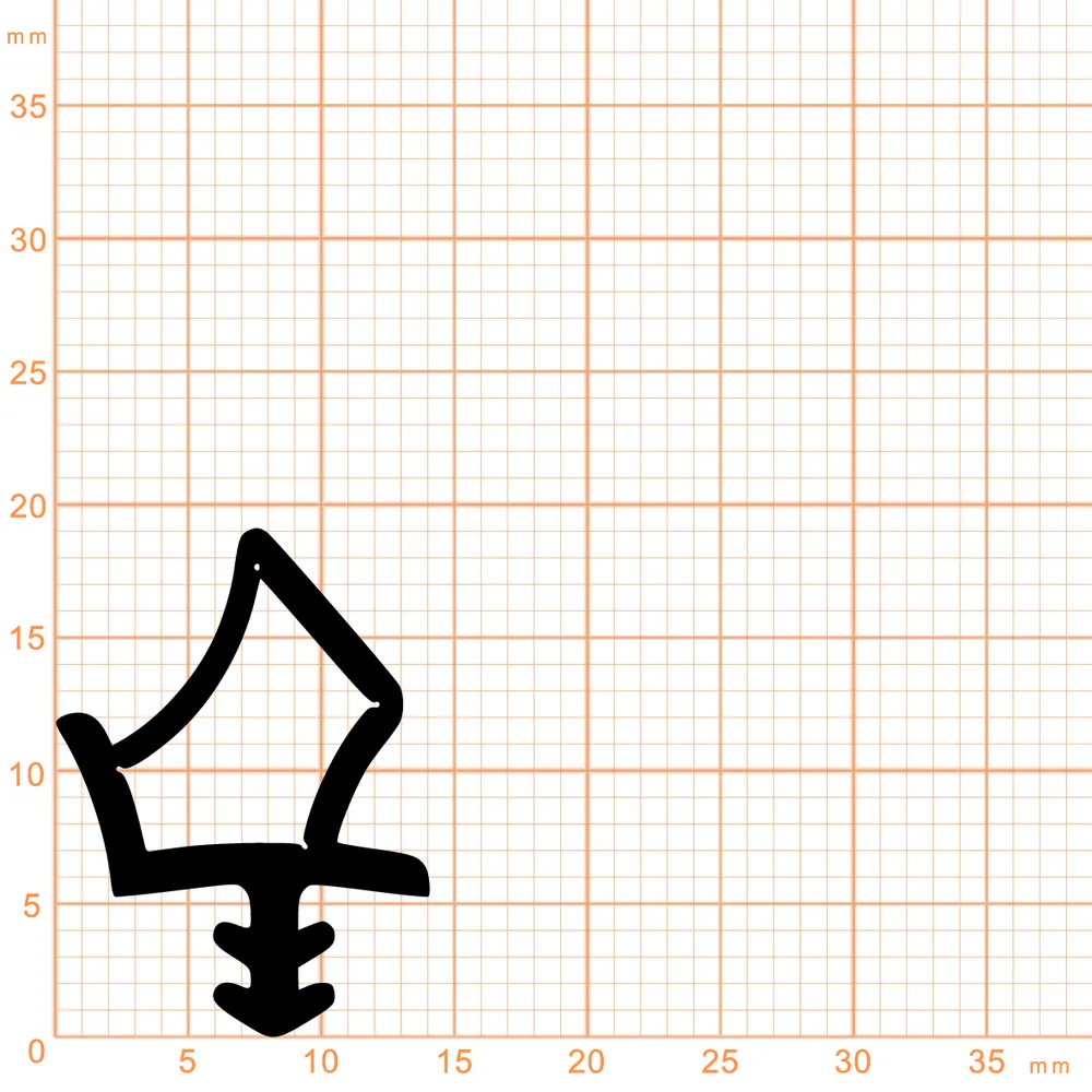 Türrahmen Dichtung - Zimmertürdichtung für hohe Spaltmaße | 12 mm Falz | Farbe: grau