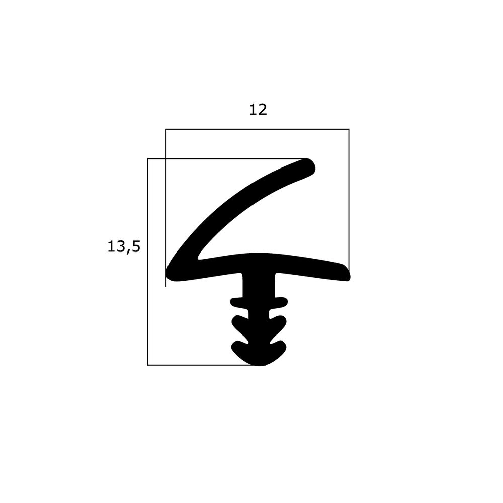 Türrahmen Dichtung - Holzzargendichtung für Zimmertüren | 2,8 mm Nut | Farbe: braun