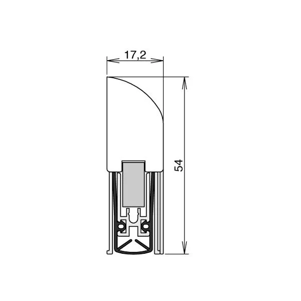 Schall-Ex L-15 FS | 805 mm  weiß (weiß / 805 mm)