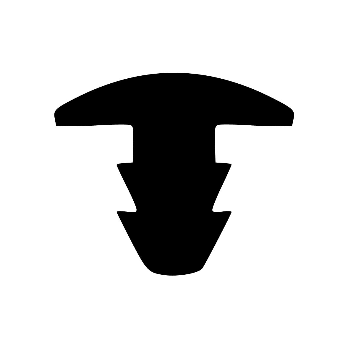 Treppenstufenprofile - Treppenstufendichtung | Höhe: 12 mm | Farbe: schwarz