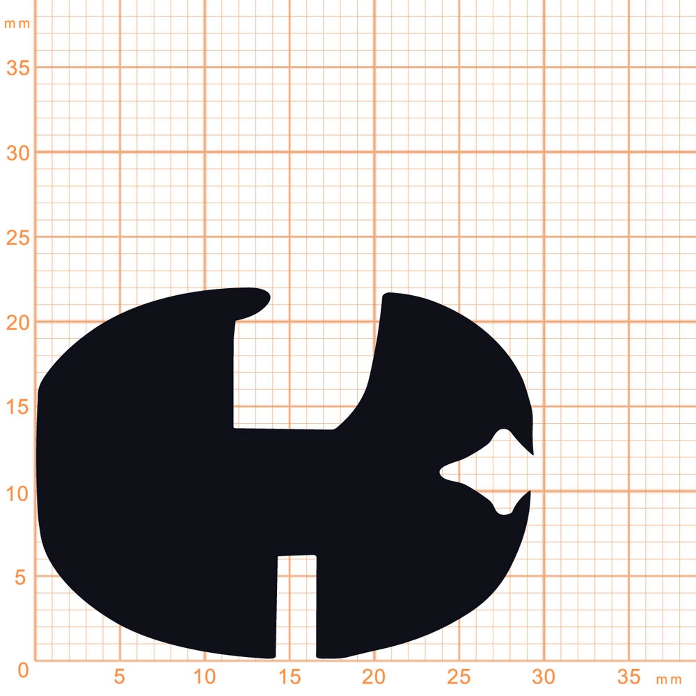 Gummiklemm- und Füllerprofile - Glasklemmprofil inkl. Füller | 22 mm Höhe | Farbe: schwarz