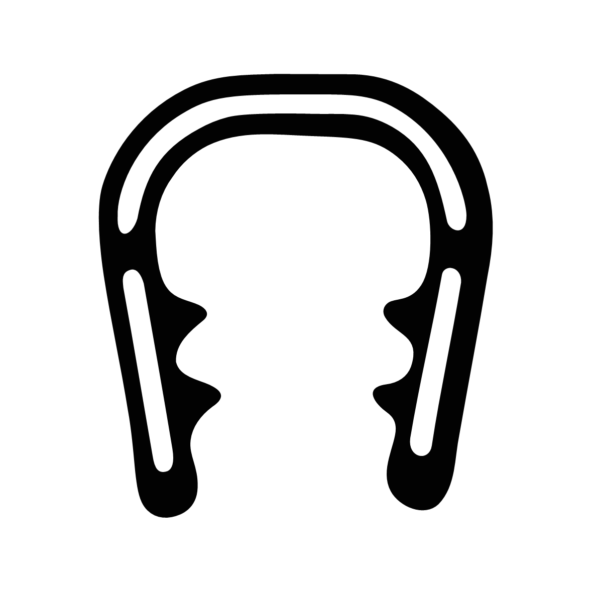 Kantenschutz - Kantenschutzprofil | Klemmbereich 8 - 10 mm | Farbe: schwarz