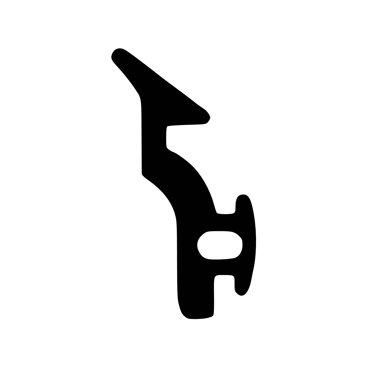 Türrahmen Dichtung - Anschlagdichtung für seitlichen Anschlag | 15 mm Höhe | Farbe: schwarz