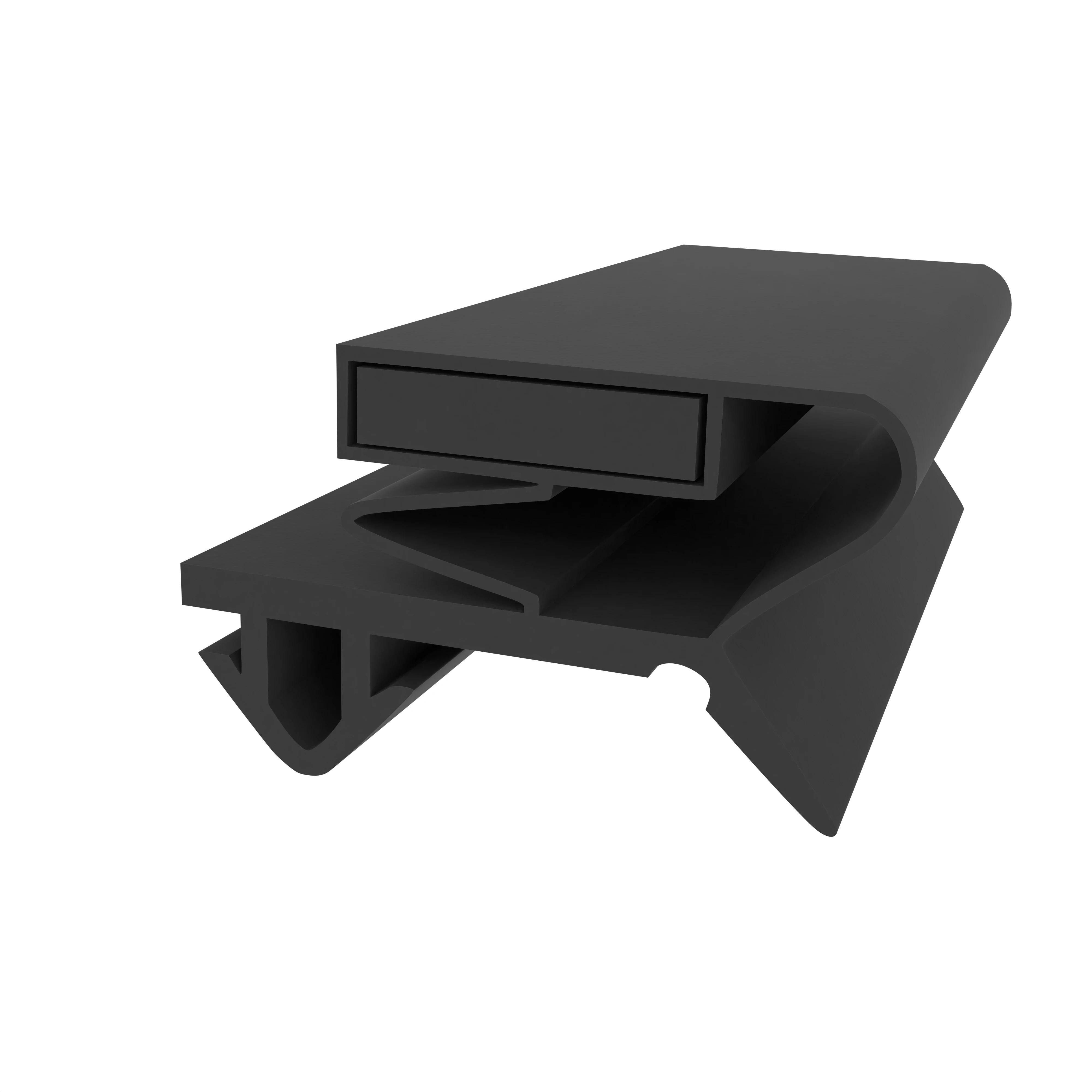 Kühlschrankdichtungen - Kühlschrankdichtungsrahmen | Höhe: 17,4 mm | Farbe: schwarz