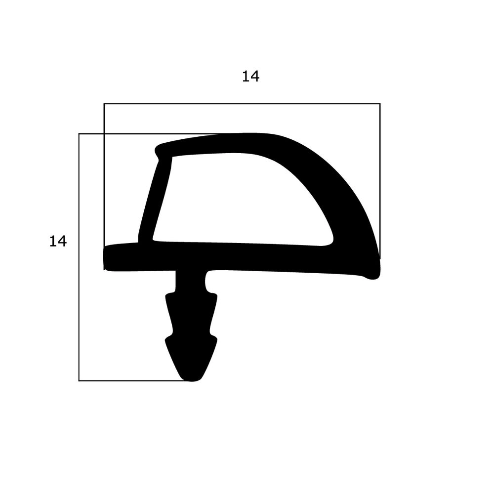 Türrahmen Dichtung - Holzzargendichtung für Haustüren | 2,4 mm Nutbreite | Farbe: braun