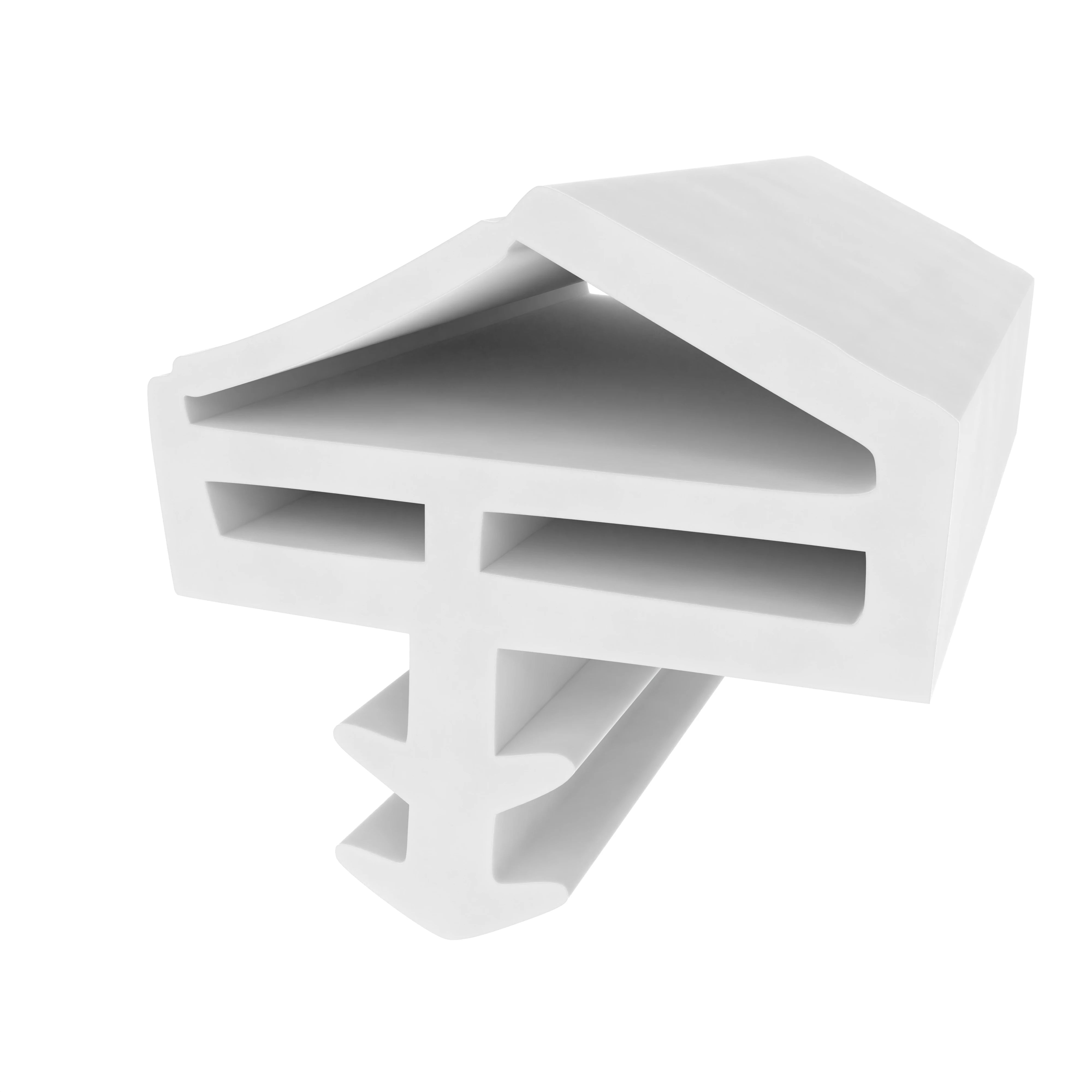 Holzzargendichtung für Haustüren | 14 mm Falzbreite | Farbe: weiß