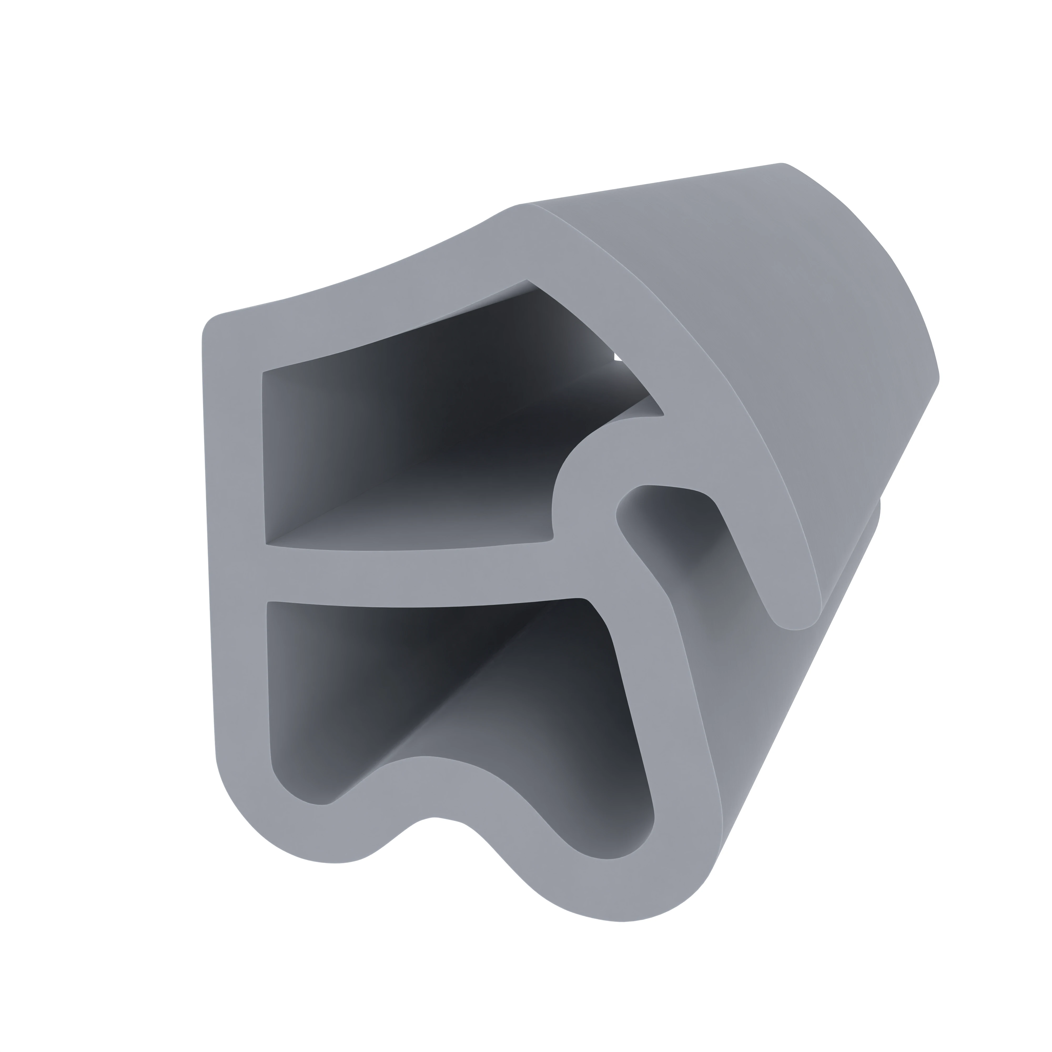 Stahlzargendichtung für Stahlrahmen | 14,5 mm Breite | Farbe: grau