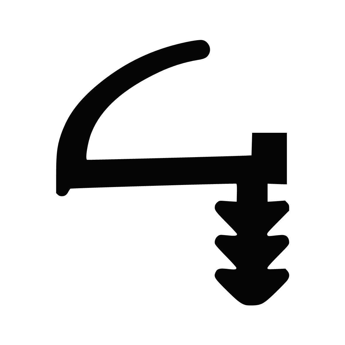 Türrahmen Dichtung - Zimmertürdichtung für Haustüren | 12 mm Breite | Farbe: braun