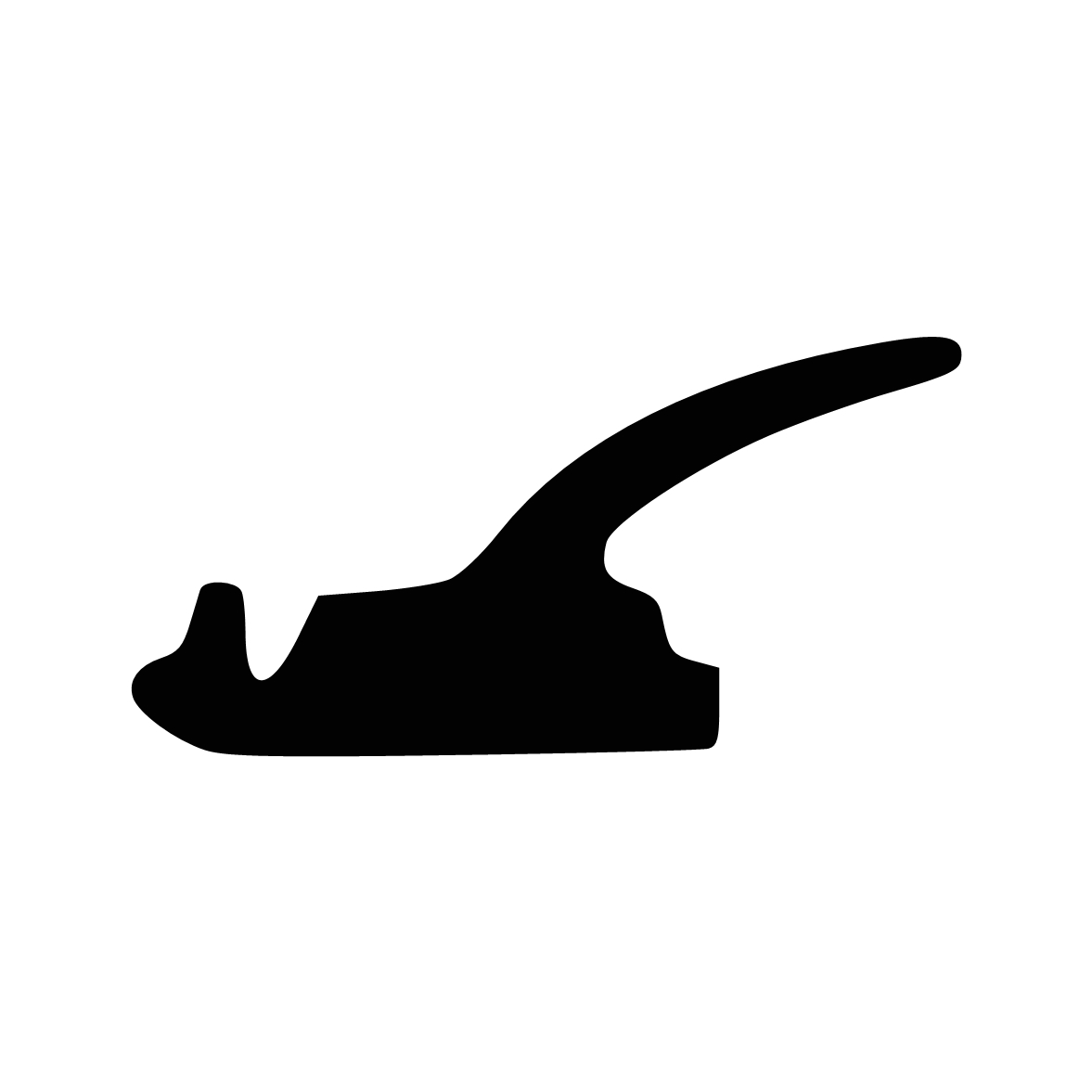 Lippendichtungen - Anschlagdichtung mit Lippe und glattem Fuß | 7 mm Höhe | Farbe: schwarz 