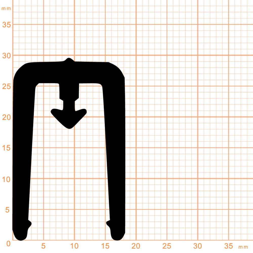 Treppenstufenprofile - Fugen-, Auflagen- und Abdeckprofil in schwarz