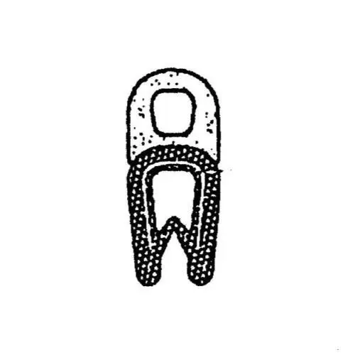 Kantenschutz Dichtprofile - Kantenschutzprofil | Klemmbereich 1 - 2 mm | Farbe: schwarz