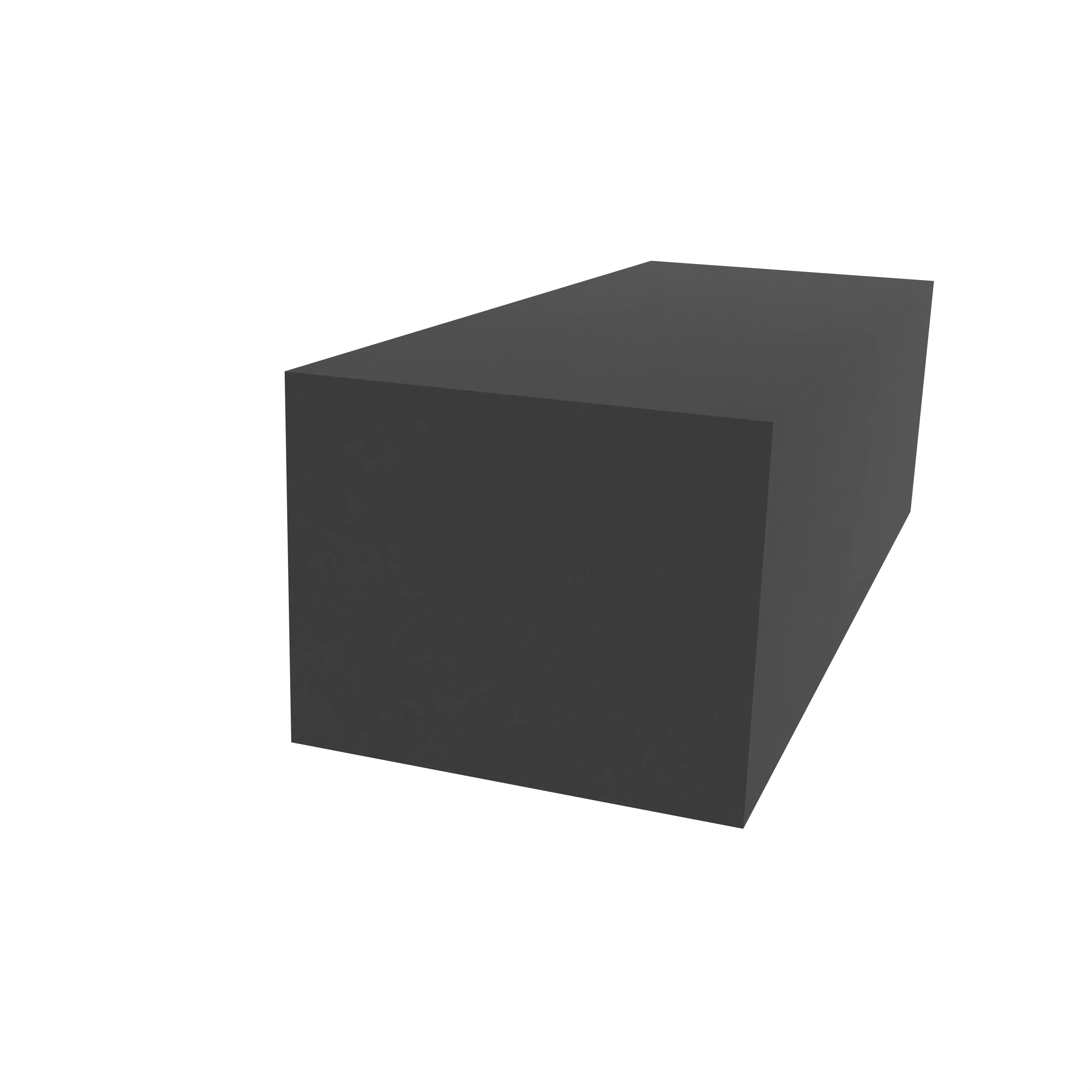 Moosgummi - Moosgummidichtung vierkant | 12 mm Höhe | Farbe: schwarz