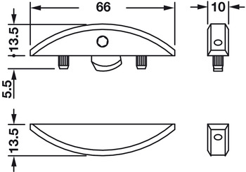 Verbinder & Bodenträger - Korpusverbinder | Ausführung: Lamello Clamex P-14 | Frästiefe: 14 mm