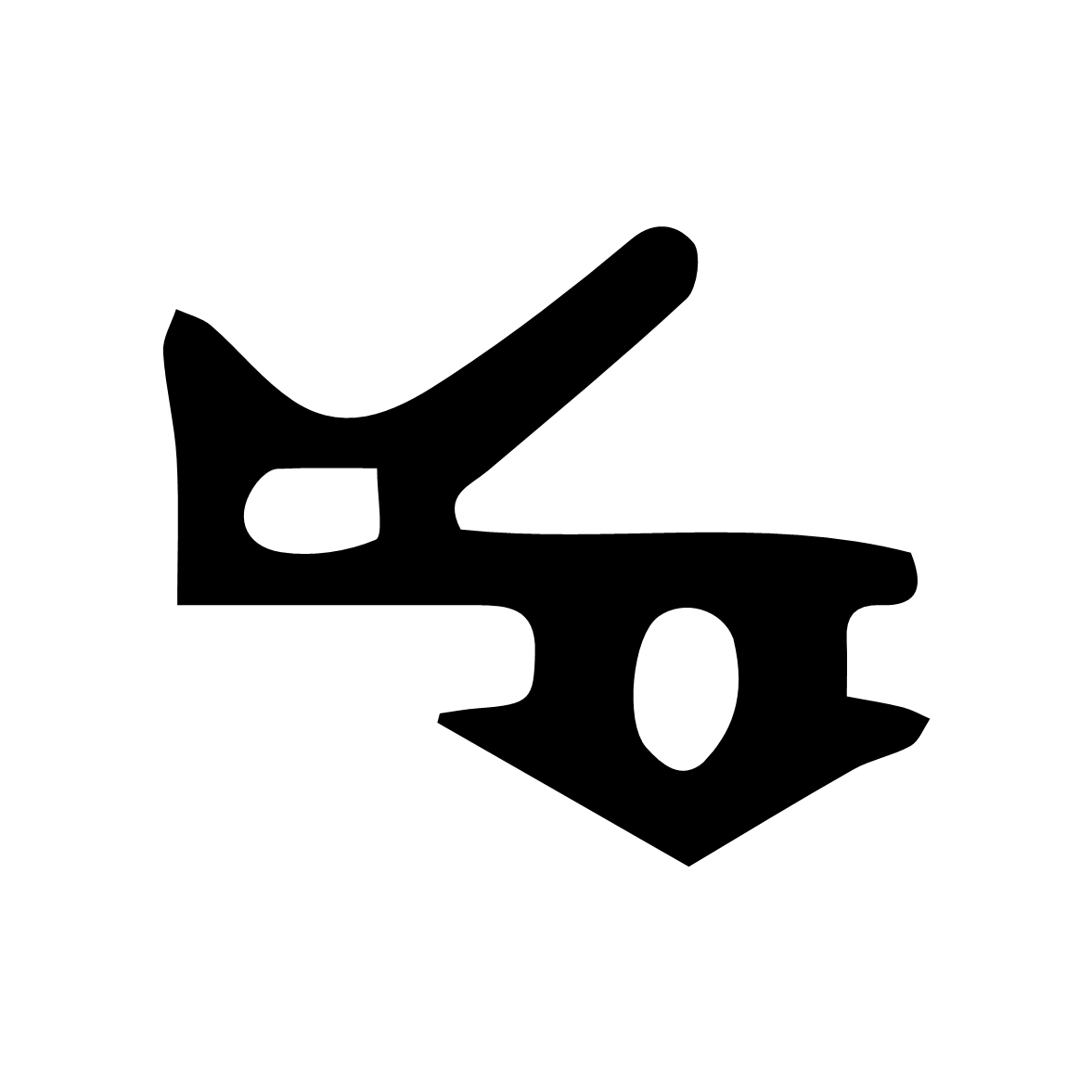 Türrahmen Dichtung - Anschlagdichtung mit Lippe und profiliertem Fuß | 9 mm Breite | Farbe: schwarz