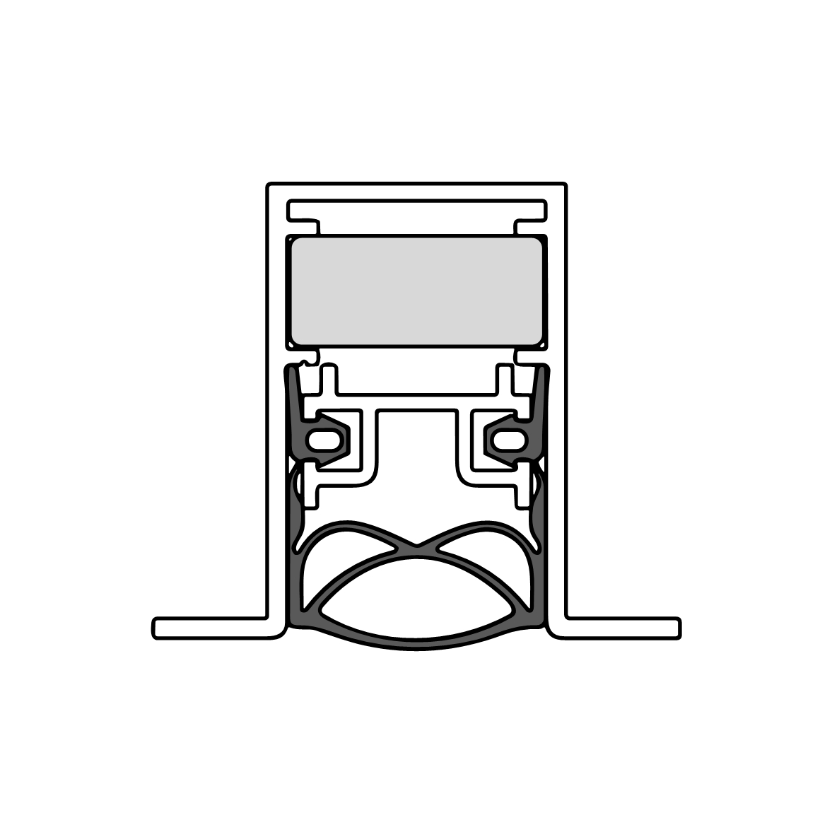 Schall-Ex Ultra OS Absenkdichtung von Athmer | Länge: 708 mm