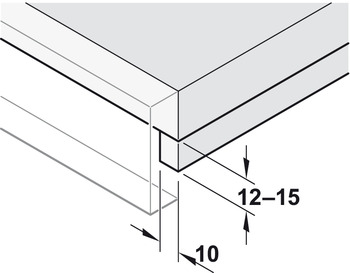 Schubkästen - Synchronisierungswelle für Schubladenführungen | Modell: ZST.1160W | Länge: 1160 mm