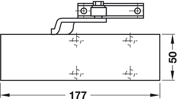 Türöffner & Türschließer - Obentürschließer Geze TS 1500 | Schließkraft: 3–4 nach EN 1154 | Farbe: silber