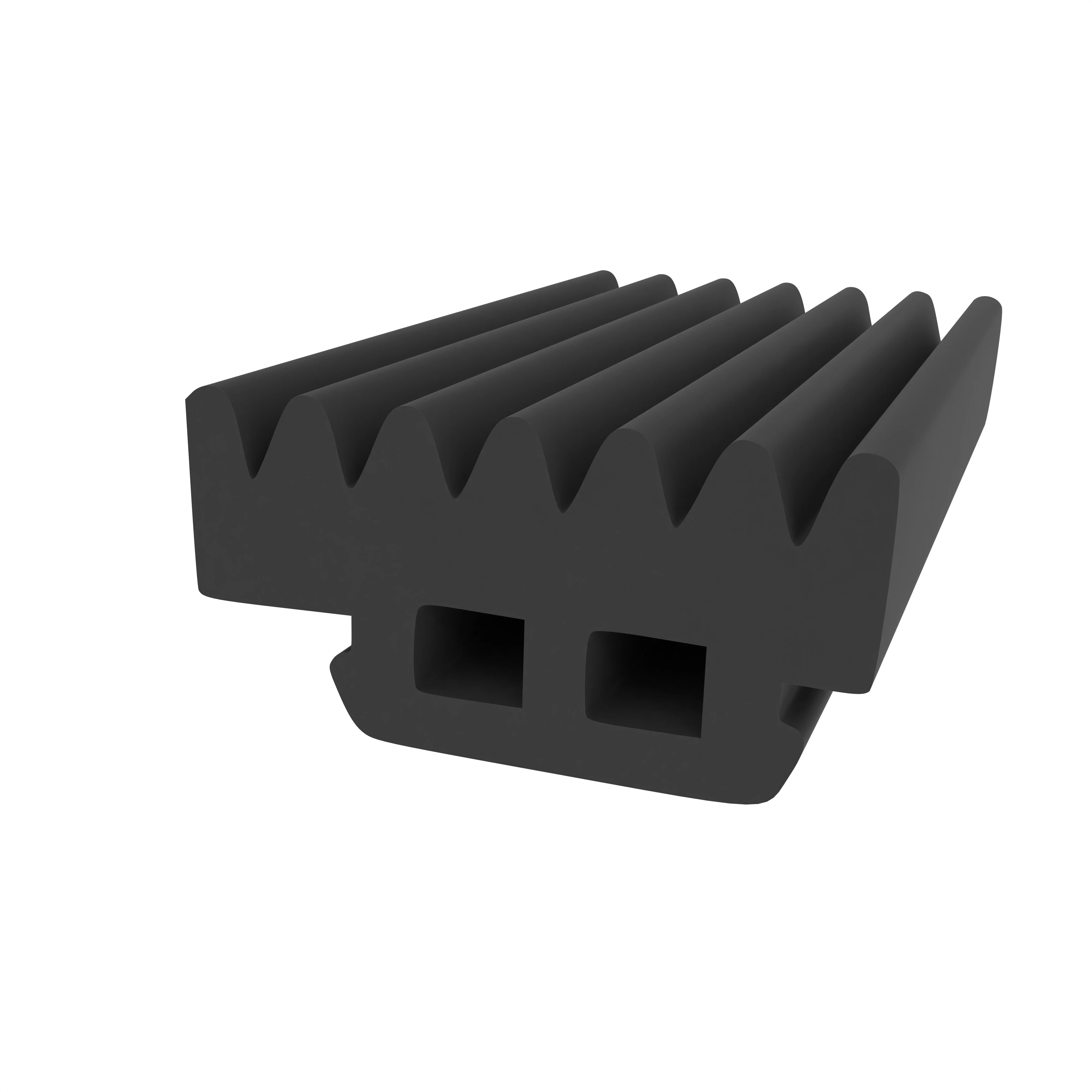 Glasauflage- und Fassadendichtungen - Verglasungsdichtung für Fenster | 8 mm Höhe | Farbe: schwarz